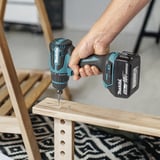 Makita Perceuse-visseuse sans fil avec système de tête interchangeable DDF491RTJ, 18 Volts, Perceuse/visseuse Bleu/Noir