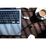 MediaRange Haute performance 64 GB, Clé USB Argent/Noir