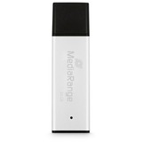 MediaRange High Performance 64 GB, Clé USB Argent/Noir