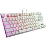 Sharkoon PureWriter TKL RGo, clavier gaming Blanc, Layout États-Unis, Kailh Blue, LED RGB, TKL