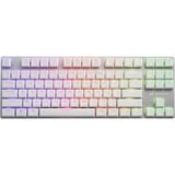 Sharkoon PureWriter TKL RGo, clavier gaming Blanc, Layout États-Unis, Kailh Blue, LED RGB, TKL