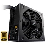 Sharkoon WPM Gold ZERO 550W alimentation  Noir, 550 W, 100 - 240 V, 47 - 63 Hz, 8 A, Actif, 110 W