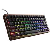 Sharkoon clavier gaming Bois/Noir, Layout DE, Gateron G Pro 3.0 Yellow