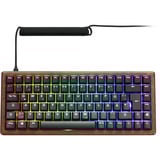 Sharkoon clavier gaming Bois/Noir, Layout DE, Gateron G Pro 3.0 Yellow