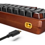 Sharkoon clavier gaming Bois/Noir, Layout DE, Gateron G Pro 3.0 Yellow
