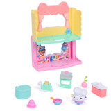 Spin Master Gabby et la Maison Magique Le Film - Gabby Dollhouse - Cuisine Avec P'tiChou - Double Espace De Jeu - 1 Figurine Et 7 Accessoires - Dessin Animé Pièce Pour Maison De Poupée - Jouet Enfant 3 Ans Et + 
