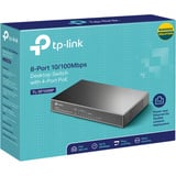 TP-Link TL-SF1008P V5.0, Switch Noir, PoE
