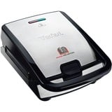 Tefal SW854D16, Machine à croque monsieur Acier inoxydable/Noir