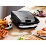 Tefal SW854D16, Machine à croque monsieur Acier inoxydable/Noir