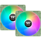 Thermaltake CT140 ARGB Sync PC Cooling Fan Matcha Green ventilateurs de boîtier Vert clair, 2 pièces, 140 x 140 x 25 mm, PWM