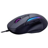 Turtle Beach Kone II - Souris gaming RGB ergonomique filaire, capteur optique 26 000 DPI, interrupteurs optiques 100 M de clics, 23 entrées personnalisables, molette 4D, patins en PTFE pur - Noir cendre Noir, capteur optique 26 000 DPI, interrupteurs optiques 100 M de clics, 23 entrées personnalisables, molette 4D, patins en PTFE pur - Noir cendre, Droitier, Optique, USB Type-A, 26000 DPI, Noir