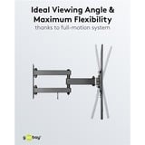 goobay Support mural TV Basic FULLMOTION (M) Noir
