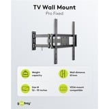 goobay Support mural TV Basic FULLMOTION (M) Noir