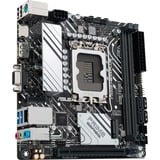 ASUS PRIME H610I-PLUS-CSM Intel H610 LGA 1700 mini ITX carte mère socket 1700 Intel, LGA 1700, Intel® Celeron®, Intel® Core™ i3, Intel® Core™ i5, Intel® Core™ i7, Intel® Core™ i9,..., DDR5-SDRAM, 96 Go, DIMM