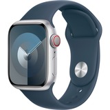 Apple Series 9, Smartwatch Argent/bleu foncé