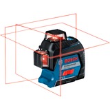 Bosch GLL 3-80 Professional Niveau de ligne 30 m 630 - 650 nm (< 10 mW), Laser Cross Ligne Bleu/Noir, 30 m, 0,3 mm/m, 4°, 120 m, 630 nm, horizontale/verticale