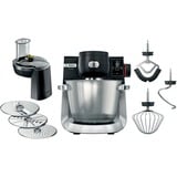 Bosch Serie 6 MUMS6ZS13D robot de cuisine 1600 W 5,5 L Noir, Acier inoxydable Balances intégrées Noir/en acier inoxydable, 5,5 L, Noir, Acier inoxydable, 3,5 kg, 2,5 kg, Erreur, Oui, 6,35 cm (2.5")