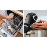 Bosch Serie 6 MUMS6ZS13D robot de cuisine 1600 W 5,5 L Noir, Acier inoxydable Balances intégrées Noir/en acier inoxydable, 5,5 L, Noir, Acier inoxydable, 3,5 kg, 2,5 kg, Erreur, Oui, 6,35 cm (2.5")