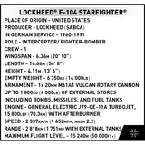 COBI Lockheed F-104 Starfighter, Jouets de construction 