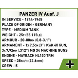 COBI Panzer IV Ausf. J, Jouets de construction 