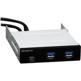 Chieftec MUB-3003 hub & concentrateur USB 3.2 Gen 2 (3.1 Gen 2) Type-A 10000 Mbit/s Noir, Panneau avant Noir, USB 3.2 Gen 2 (3.1 Gen 2) Type-A, USB 3.2 Gen 1 (3.1 Gen 1) Type-A, USB 3.2 Gen 2 (3.1 Gen 2) Type-C, 10000 Mbit/s, Noir, Métal, Plastique, 102 mm