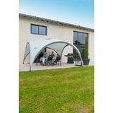 Coleman Event Shelter XL 4500 x 4500 m Blanc Polyester, Pavillon Gris clair/gris, Blanc, Monochromatique, Polyester, Acier, 4500 x 4500 m, 22 kg