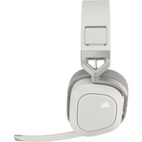Corsair HS80 MAX Wireless, Casque gaming Blanc, 2.4 GHz | Bluetooth | RGB | Pc | Mac | PS5 | PS4 | mobile