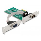 DeLOCK Carte PCIe x1 vers 2x Série RS-232, Carte d'interface 