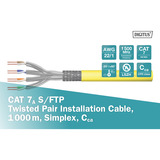 Digitus Câble d'installation professionnel Cat.7a S/FTP simplex, Cca Jaune