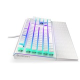 ENDORFY clavier gaming Blanc, Layout DE, Kailh RGB Brown