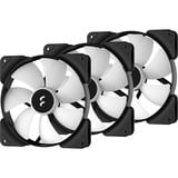 Fractal Design Aspect 14 RGB PWM Black Frame 3 Fan Pack, Ventilateur de boîtier Noir/Blanc, 3 pièces, connexion de ventilateur PWM à 4 broches