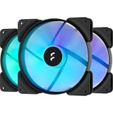 Fractal Design Aspect 14 RGB PWM Black Frame 3 Fan Pack ventilateurs de boîtier Noir, 3 pièces, 140 x 140 x 25 mm, 3 pièces, connexion de ventilateur PWM à 4 broches