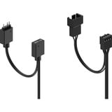 Fractal Design Aspect 14 RGB PWM Black Frame 3 Fan Pack ventilateurs de boîtier Noir, 3 pièces, 140 x 140 x 25 mm, 3 pièces, connexion de ventilateur PWM à 4 broches