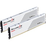 G.Skill 64 Go DDR5-5200 Kit, Mémoire vive Blanc, F5-5200J3636D32GX2-RS5W, Ripjaws S5, XMP