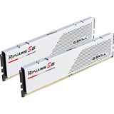 G.Skill Ripjaws F5-5200J3636D32GX2-RS5W module de mémoire 64 Go 2 x 32 Go DDR5 Blanc, 64 Go, 2 x 32 Go, DDR5, 288-pin DIMM, Blanc