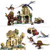 LEGO Jurassic World Mission aérienne avec le spinosaure et le quetzalcoatlus, Jouets de construction Jeu de construction, 8 an(s), Plastique, 984 pièce(s), 1,77 kg