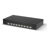 Lindy Commutateur KVM 8 ports DisplayPort 1.2 et USB 2.0, Switch KVM Noir
