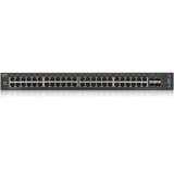 Zyxel XGS2210-52 Géré L2 Gigabit Ethernet (10/100/1000) 1U Noir, Switch Géré, L2, Gigabit Ethernet (10/100/1000), Grille de montage, 1U
