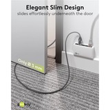 goobay Câble adaptateur Ethernet USB-C 3.2 Gen2 > RJ-45, Slim Noir/gris