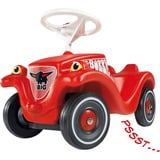BIG Bobby-Car-Classic, Porteur enfant Rouge/Noir, (rouge/noir, roues silencieuses et protège-chaussures)