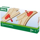BRIO Circuit - Aiguillages mécaniques, Train Bois/Rouge, Piste, Garçon/Fille, 3 an(s), Rouge