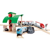 BRIO Circuit de 2 trains en bois - Plateforme Voyageurs Garçon/Fille, 3 an(s), AAA, Multicolore