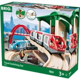 BRIO Circuit de 2 trains en bois - Plateforme Voyageurs Garçon/Fille, 3 an(s), AAA, Multicolore