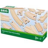 BRIO Circuits de train en bois - Coffret évolution Intermédiaires - 16 pièces Bois, Piste, Garçon/Fille, 3 an(s), Bois