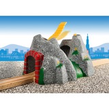 BRIO Circuits de train en bois - Tunnel d'aventures Gris/Rouge