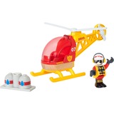BRIO Hélicoptère des Pompiers, Jeu véhicule Garçon/Fille, 3 an(s), Rouge, Jaune