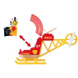 BRIO Hélicoptère des Pompiers, Jeu véhicule Garçon/Fille, 3 an(s), Rouge, Jaune