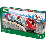 BRIO Jeu d'imitation - Train de Voyageurs, Jeu véhicule Rouge/Blanc, Train de voyageurs, Garçon/Fille, Plastique, Travel, 5 pièce(s), 0,3 an(s), Multicolore