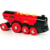 BRIO Locomotive Puissante à Piles - Rouge, Jeu véhicule Rouge