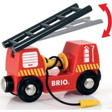 BRIO Monde - Véhicule de pompiers avec son et lumière, Jeu véhicule Rouge/Jaune